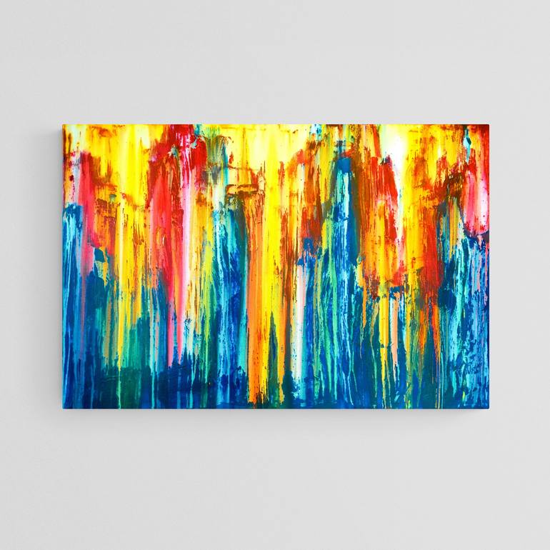 Original Abstract Expressionism Abstract Painting by Carla Sa Fernandes