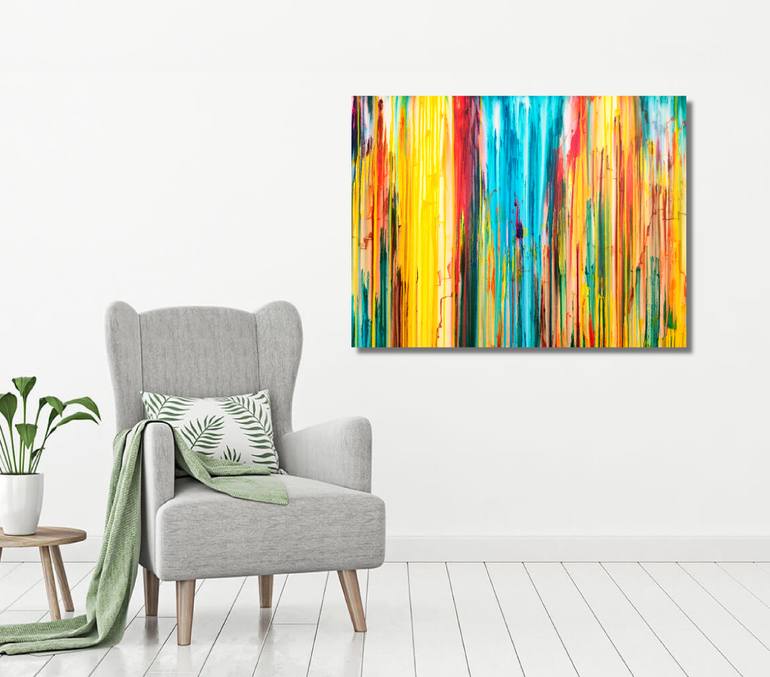 Original Abstract Expressionism Abstract Painting by Carla Sa Fernandes