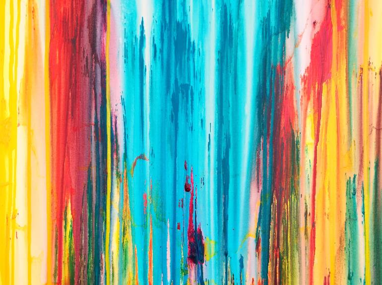 Original Abstract Expressionism Abstract Painting by Carla Sa Fernandes