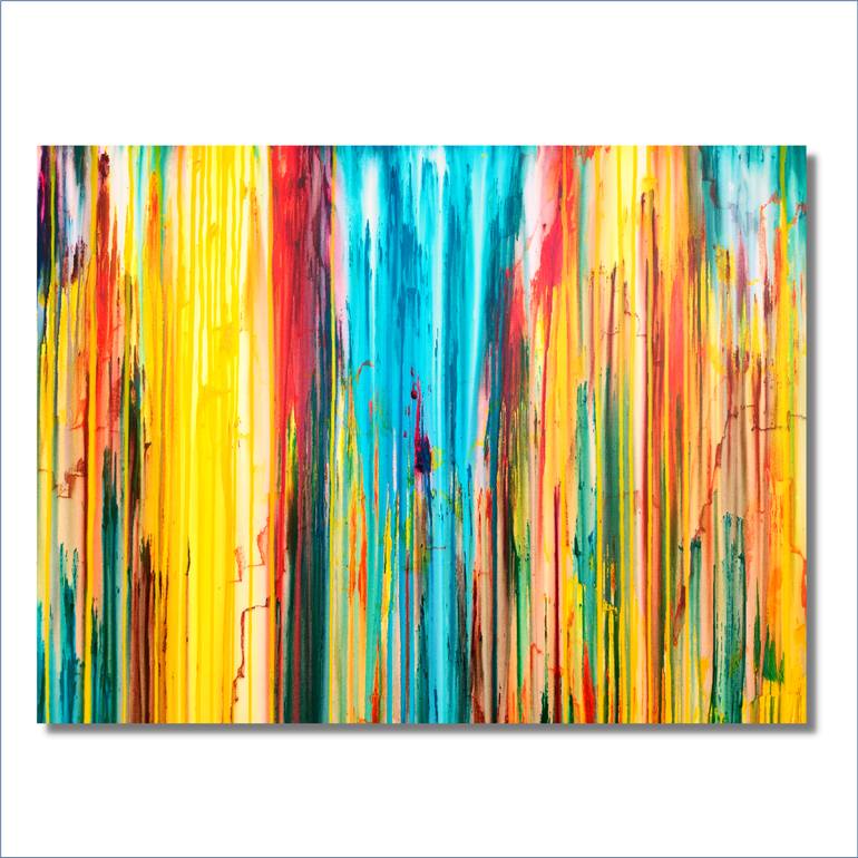 Original Abstract Expressionism Abstract Painting by Carla Sa Fernandes