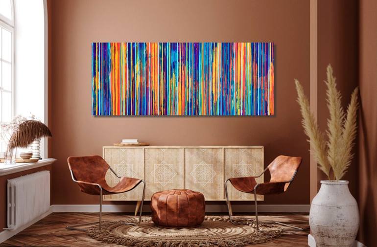 Original Abstract Expressionism Abstract Painting by Carla Sa Fernandes