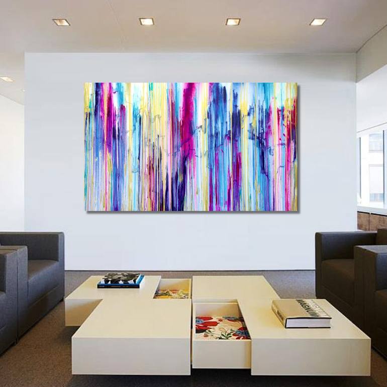 Original Abstract Expressionism Abstract Painting by Carla Sa Fernandes