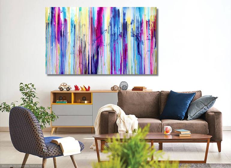 Original Abstract Expressionism Abstract Painting by Carla Sa Fernandes