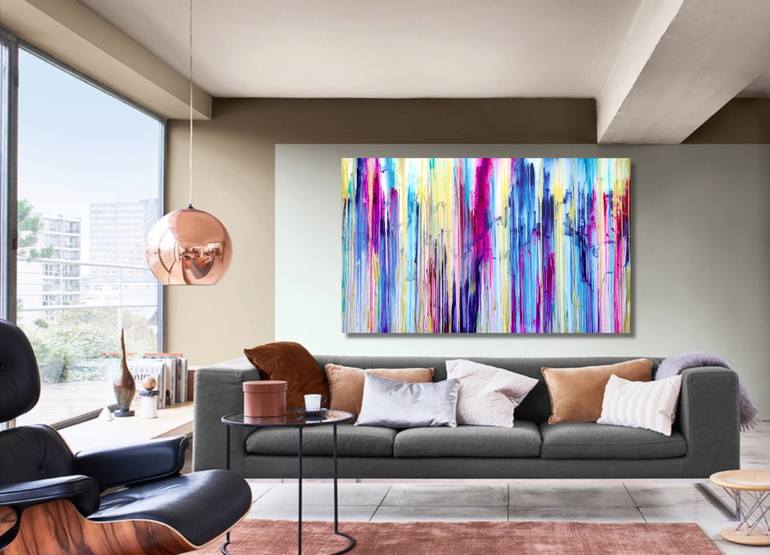 Original Abstract Expressionism Abstract Painting by Carla Sa Fernandes