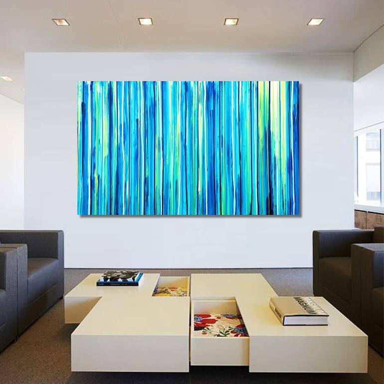 Original Abstract Seascape Painting by Carla Sa Fernandes