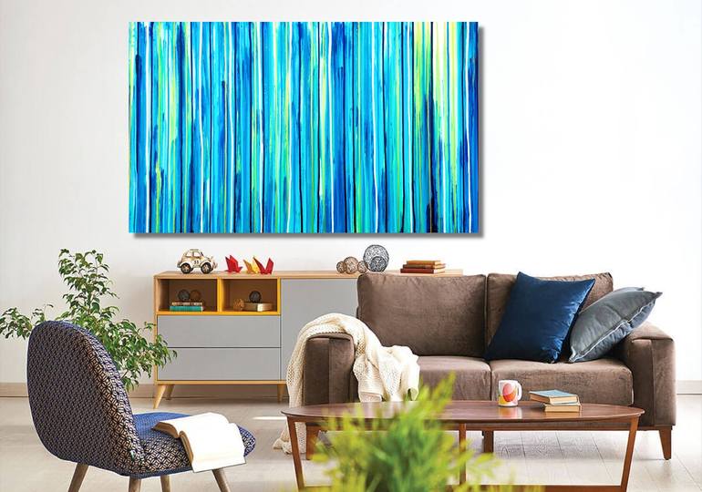 Original Abstract Seascape Painting by Carla Sa Fernandes