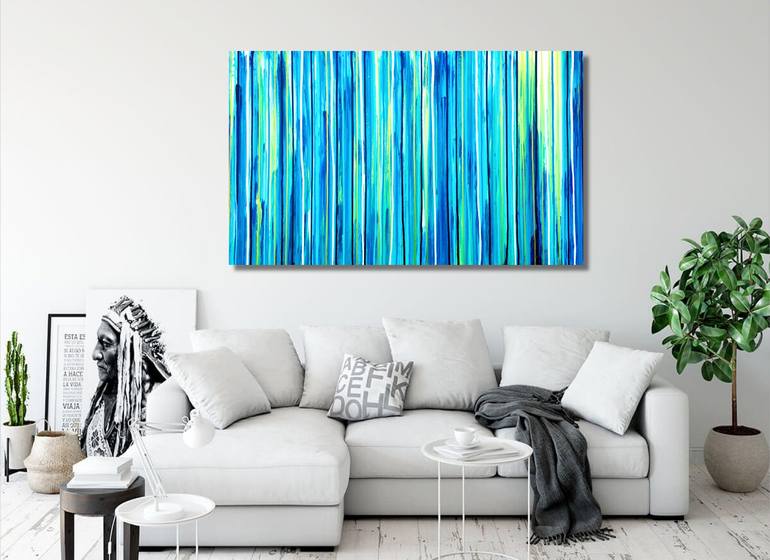 Original Abstract Seascape Painting by Carla Sa Fernandes