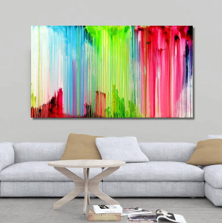 Original Abstract Expressionism Abstract Painting by Carla Sa Fernandes