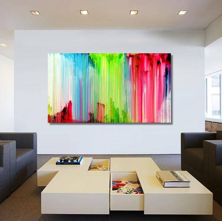 Original Abstract Expressionism Abstract Painting by Carla Sa Fernandes