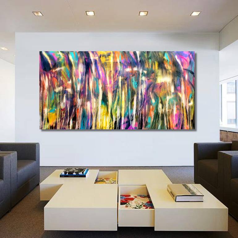 Original Abstract Expressionism Abstract Painting by Carla Sa Fernandes