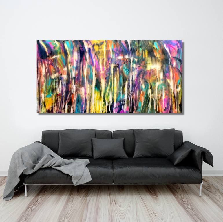 Original Abstract Expressionism Abstract Painting by Carla Sa Fernandes