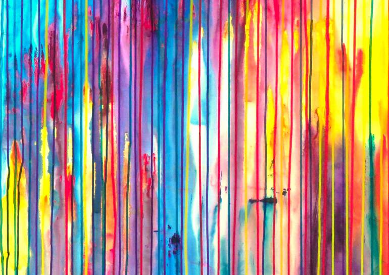 Original Abstract Expressionism Abstract Painting by Carla Sa Fernandes