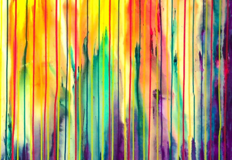 Original Abstract Expressionism Abstract Painting by Carla Sa Fernandes