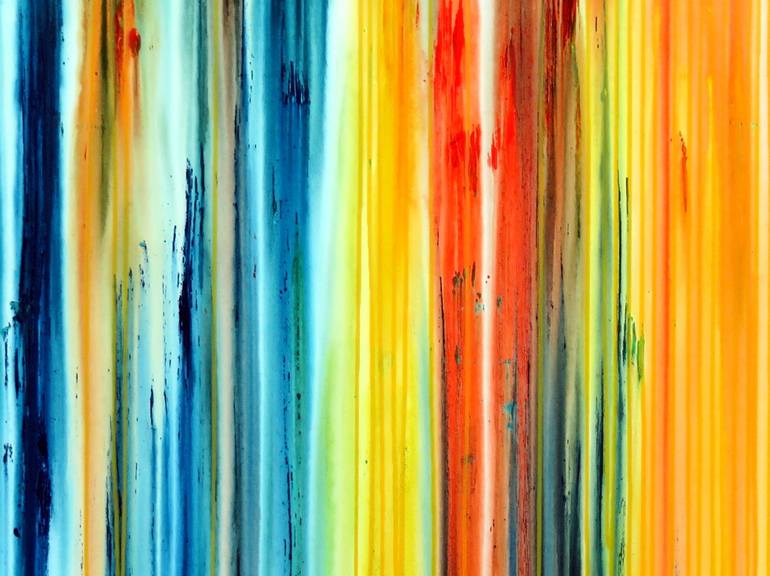 Original Abstract Expressionism Abstract Painting by Carla Sa Fernandes