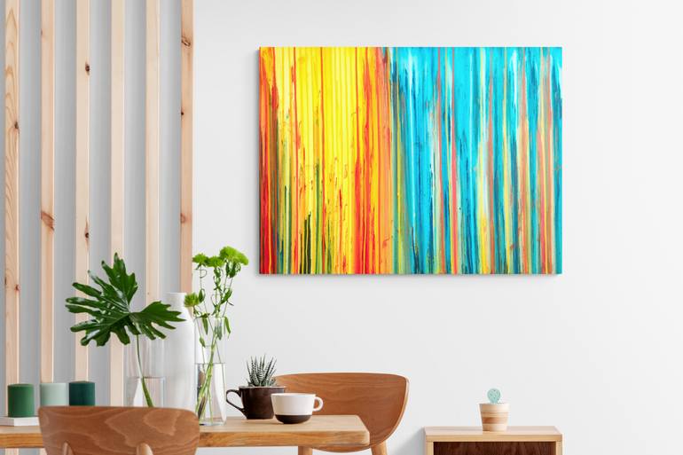 Original Abstract Landscape Painting by Carla Sa Fernandes