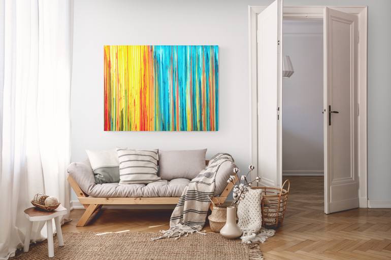 Original Abstract Landscape Painting by Carla Sa Fernandes