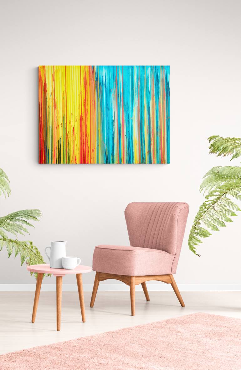 Original Abstract Landscape Painting by Carla Sa Fernandes