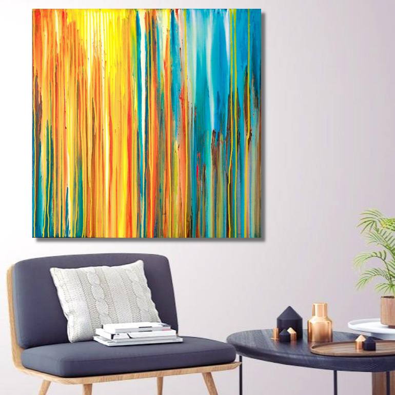 Original Abstract Seascape Painting by Carla Sa Fernandes