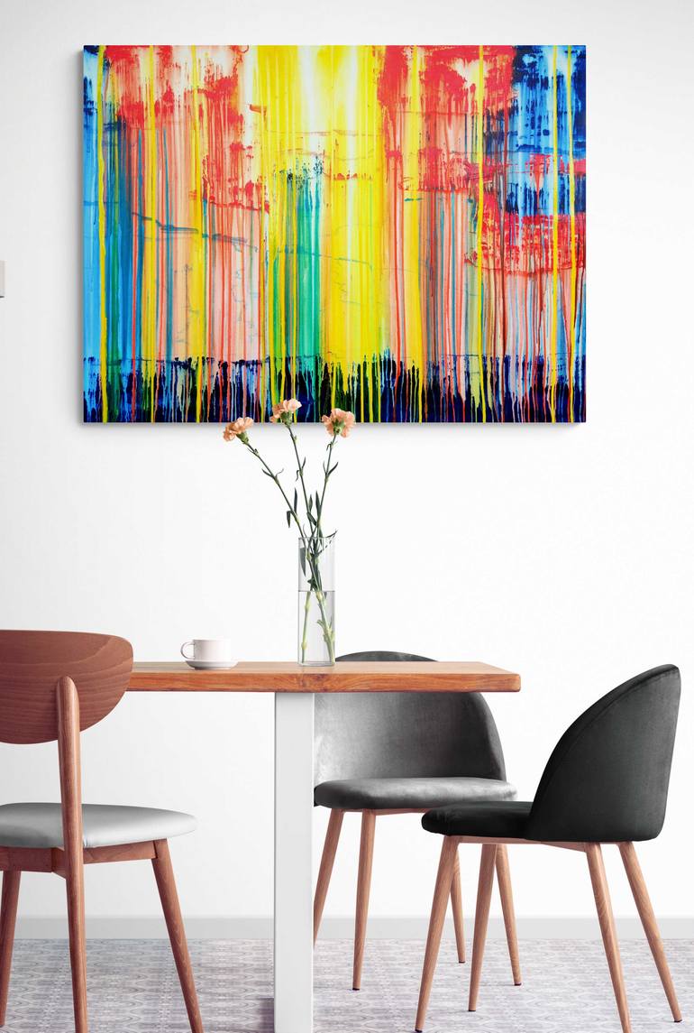 Original Abstract Expressionism Abstract Painting by Carla Sa Fernandes