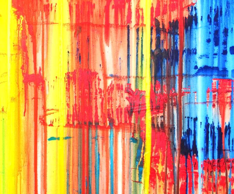 Original Abstract Expressionism Abstract Painting by Carla Sa Fernandes