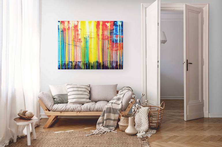 Original Abstract Expressionism Abstract Painting by Carla Sa Fernandes