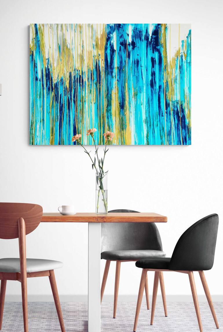 Original Abstract Seascape Painting by Carla Sa Fernandes