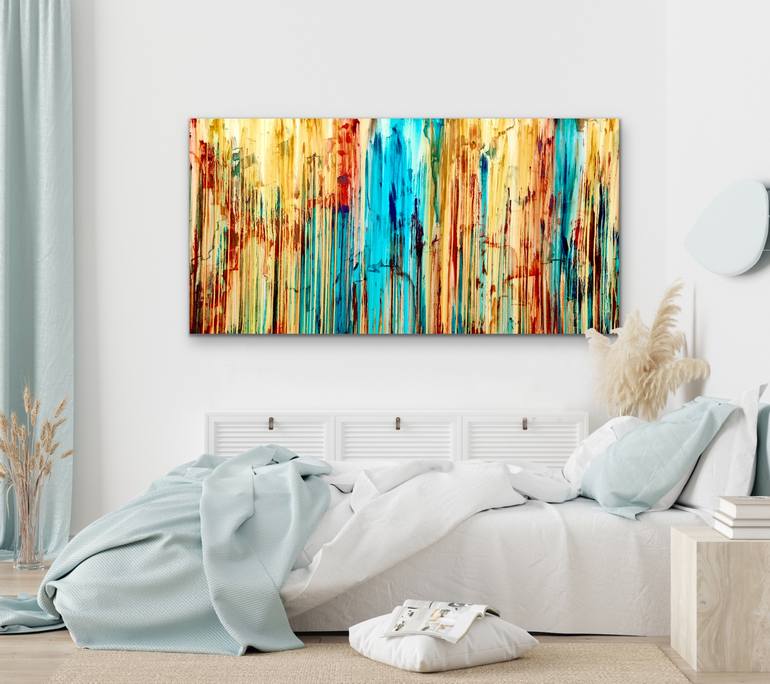 Original Abstract Landscape Painting by Carla Sa Fernandes