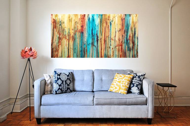 Original Abstract Landscape Painting by Carla Sa Fernandes