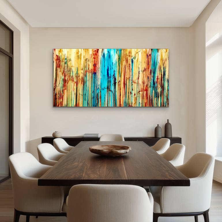Original Abstract Landscape Painting by Carla Sa Fernandes