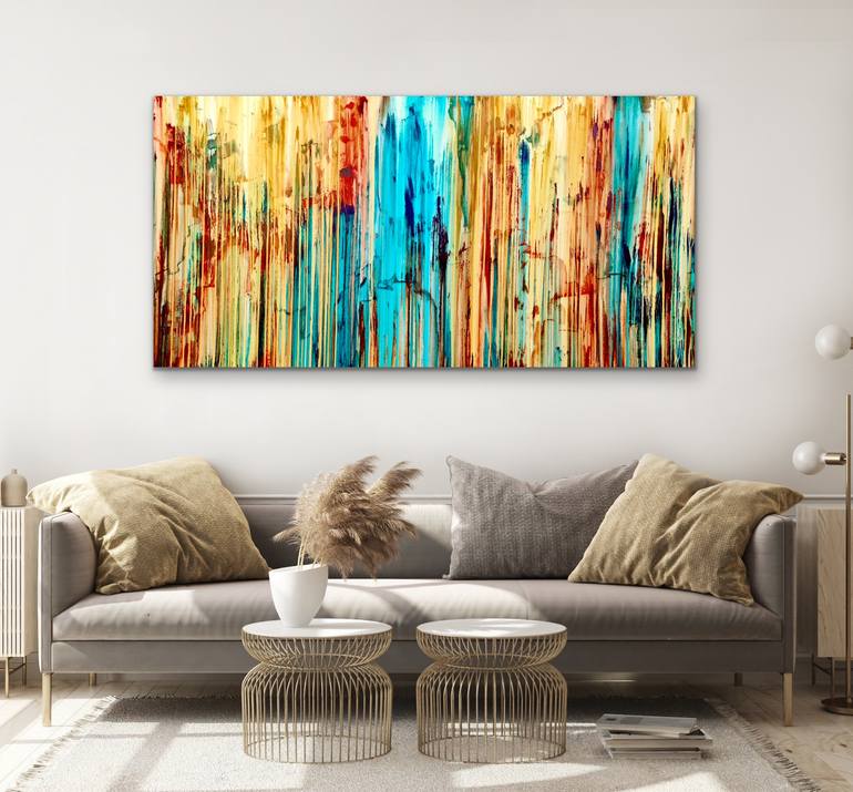 Original Abstract Landscape Painting by Carla Sa Fernandes