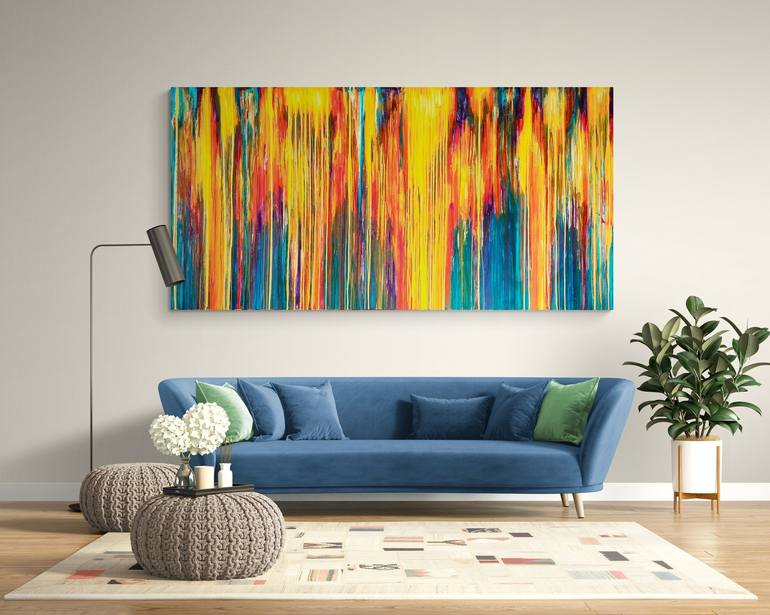 Original Abstract Landscape Painting by Carla Sa Fernandes