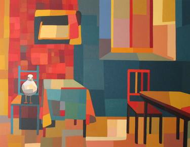 Print of Figurative Interiors Paintings by Anica Govedarica