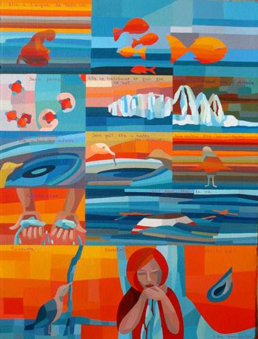 Print of Water Paintings by Anica Govedarica