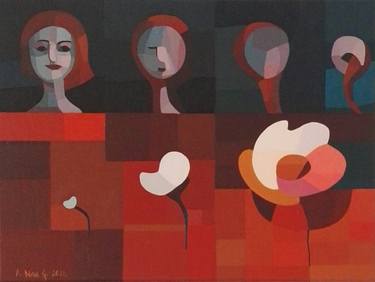 Print of Figurative Women Paintings by Anica Govedarica