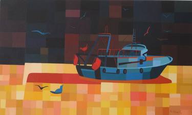 Print of Figurative Boat Paintings by Anica Govedarica