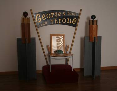 George and Tony's fuzzy throne thumb