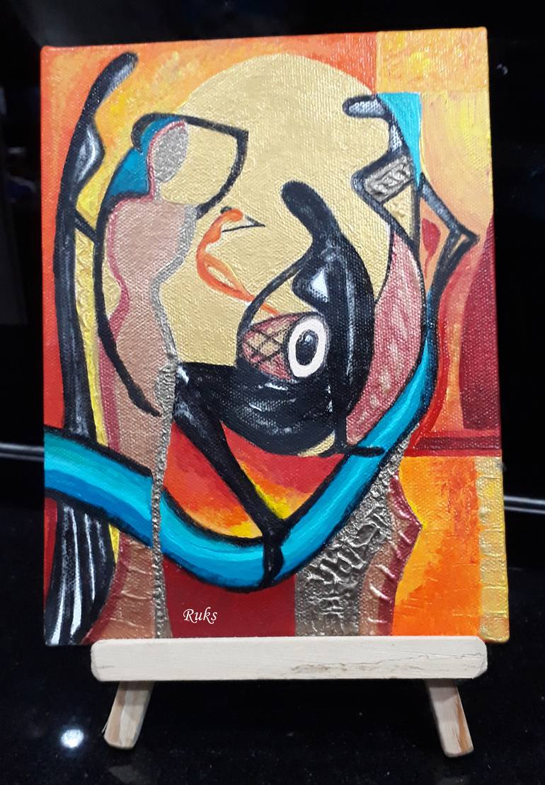 Original Figurative Abstract Mixed Media by Rukshana Hooda