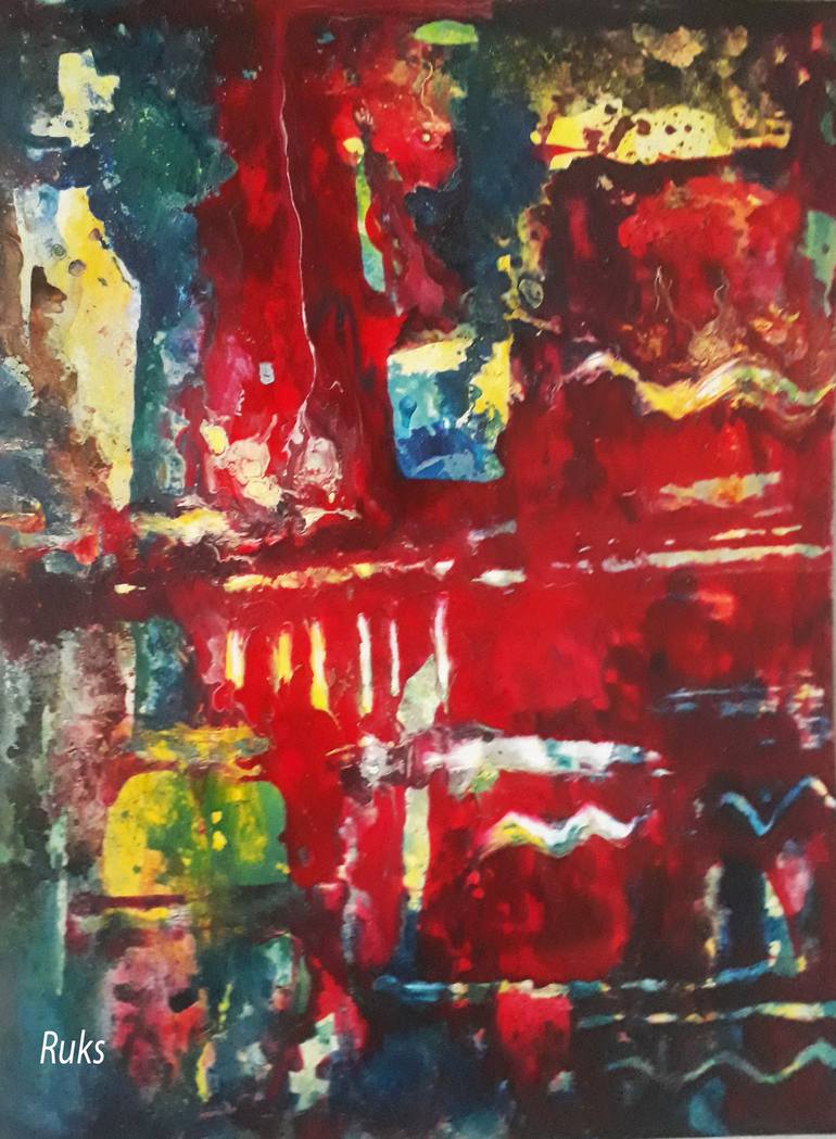 Original Abstract Painting by Rukshana Hooda