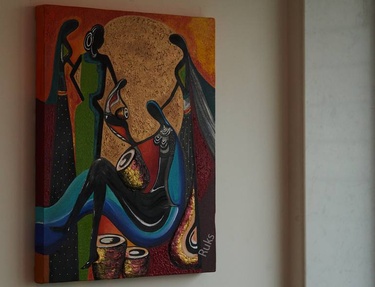 Original Conceptual Abstract Painting by Rukshana Hooda