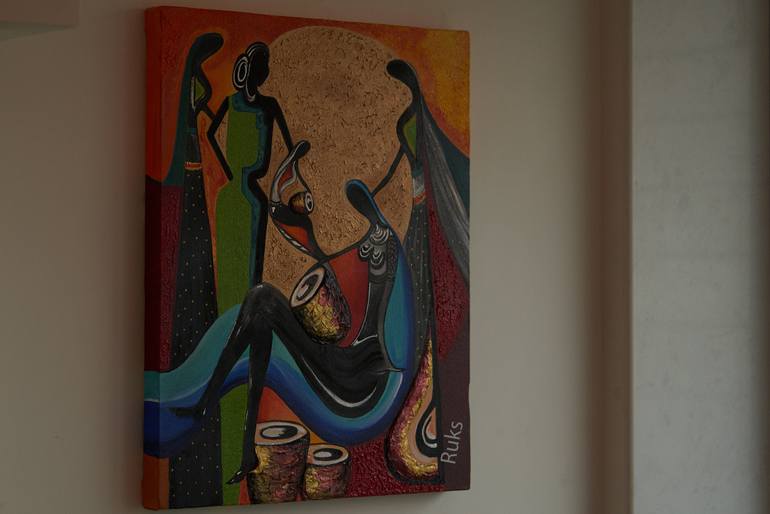 Original Conceptual Abstract Painting by Rukshana Hooda
