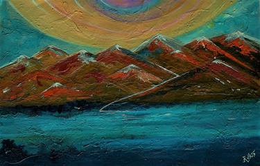 Original Abstract Landscape Paintings by Rukshana Hooda