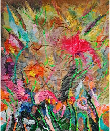 Original Abstract Expressionism Abstract Paintings by Rukshana Hooda