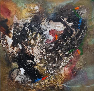 Original Abstract Expressionism Abstract Paintings by Rukshana Hooda