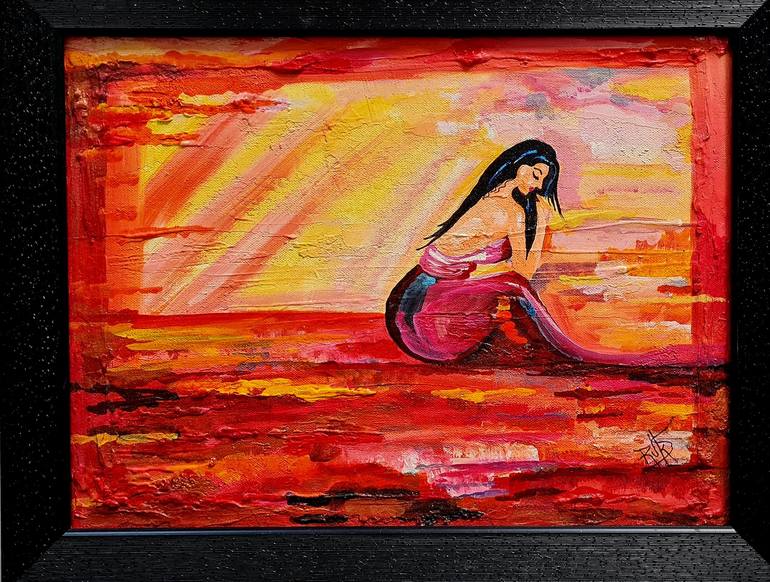 Original Abstract Expressionism Women Paintings by Rukshana Hooda