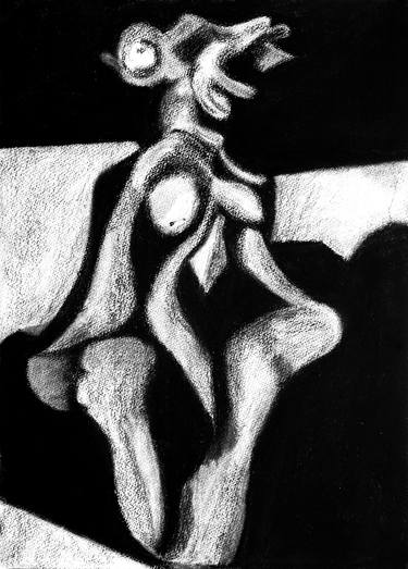 Print of Figurative Nude Drawings by eugene power