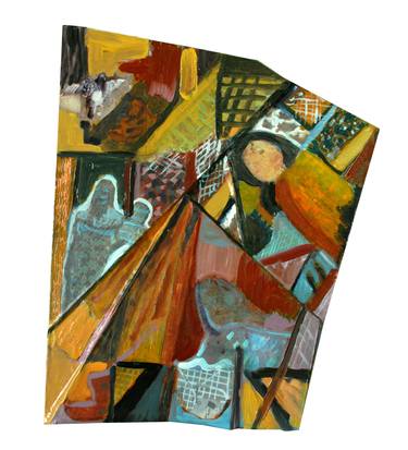 Print of Expressionism Time Mixed Media by eugene power