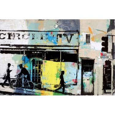 Original Street Art Abstract Collage by Deanna Fainelli