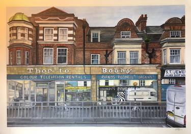 Original Architecture Paintings by Lorna Hope
