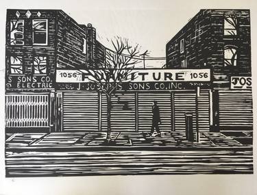 Print of Expressionism Architecture Printmaking by Lorna Hope