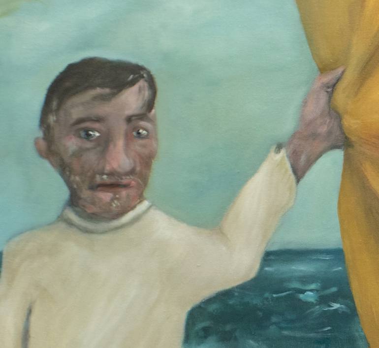 Original Expressionism Beach Painting by Michael Hayter